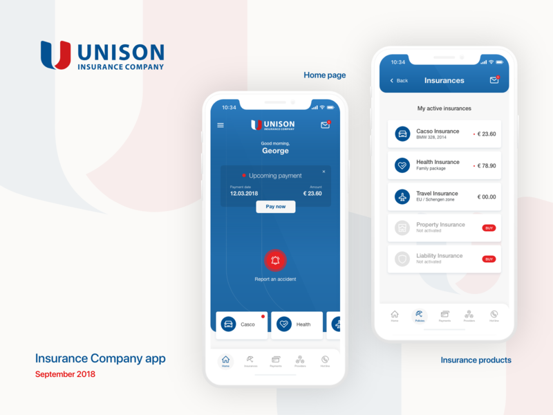 Unison Insurance Company mobile app app app design company design insurance mobile ui unison ux