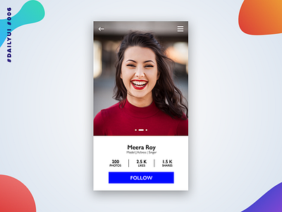 #DailyUi - 006 - User Profile