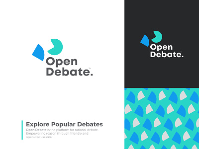 Open Debate - Branding branding chat conversation creative design creative logo debate logo logo grid logodesign logotype minimalist logo symbol