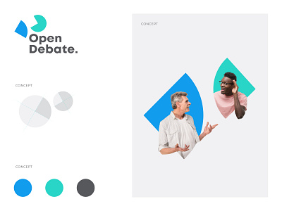 Open Debate Branding brand brand identity branding clean design concept concept design logo design