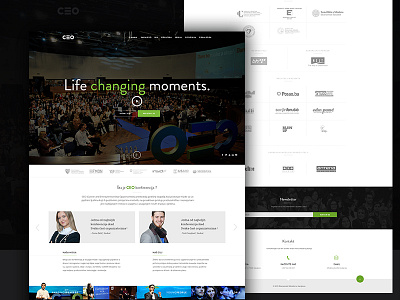 CEO Conference business clean conference flat modern web webdesign website