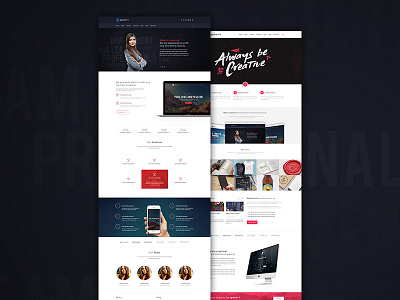 Be Creative Or Die Trying business corporate creative design fun modern themeforest typography web webdesign