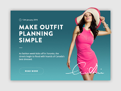 Fashion UI bold clean fashion modern practice signature ui ux