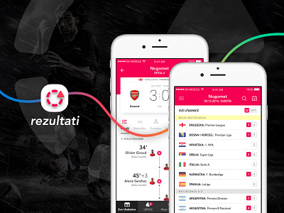 Scores App Redesign app flat football ios mobile redesign results scores soccer sport ui ux