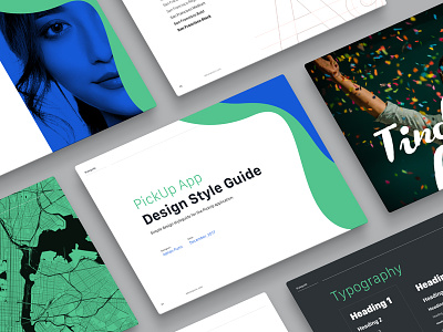 App Style Guide branding clean colors flat fonts modern style guide typography