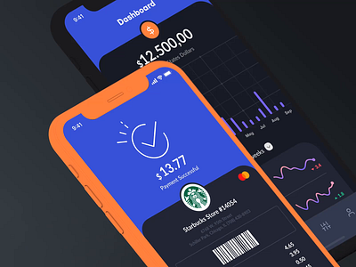 Animation Sneak Preview animation app clean dashboard dashboard ui design ios mobile modern payment starbucks ui ux
