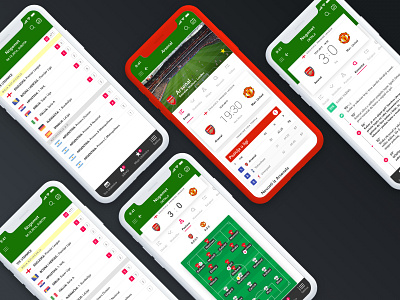 Results app redesign app clean design football football club ios mobile modern scores soccer ui ux