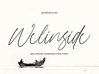 Free Welinside Signature Font alternative art cool craft creative design exclusive font hand handwritten ligature logo marker modern natural otf pen post print ready script