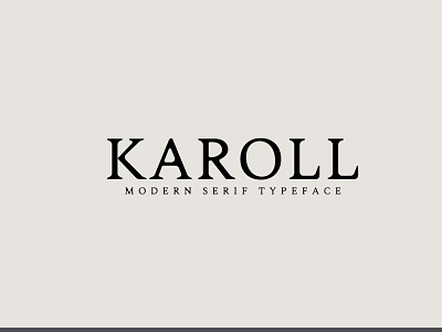 Karoll Modern Serif Font Family