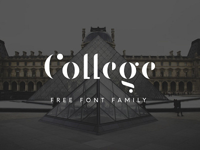 Free College Stencil Font