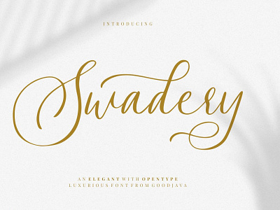 Free Swadery Script Font