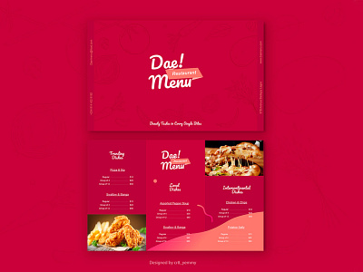 Free Trifold Restaurant Menu Template