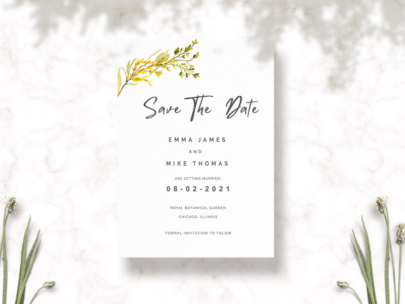 Free Save The Date Template anniversary art background beautiful card celebration decorative design elegant floral flower frame gold graphic illustration invitation invite label marriage modern