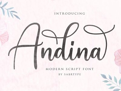 Free Andina Script Font branding logo handwriting font handwritten font instagram font logo font personal logo photographer logo photography logo redy studio signature font
