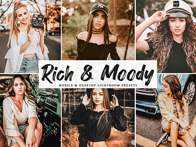 Rich & Moody Mobile & Desktop Lightroom Presets For $1