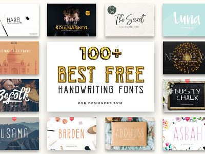 100 Best Free Handwriting Fonts For 2020