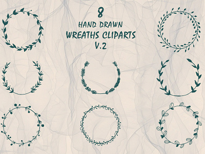 Free Handmade Wreaths Cliparts V.2