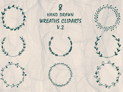 Free Handmade Wreaths Cliparts V.2 artistic blackboard board border calligraphy card chalk texture chalkboard chalks circle classic clipart congratulation corner curl curve decorative divider doodle drawing