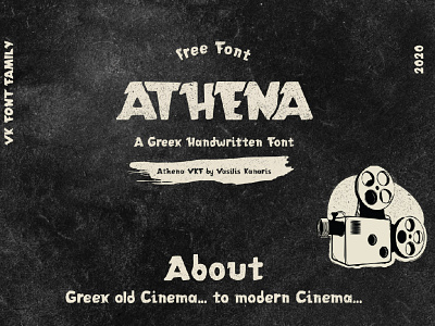 Free Athena Greek Handwritten Font