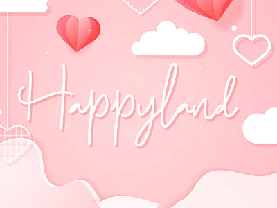 Free Happyland Script Font bold clean connected contemporary cool cursive elegant fancy font handmade handwriting handwritten heavy hipster informal marker paint paintbrush painted script