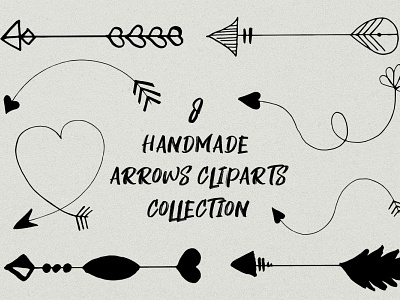 Free Handmade Arrows Cliparts Collection