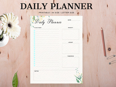 Free Modern Daily Planner Printable