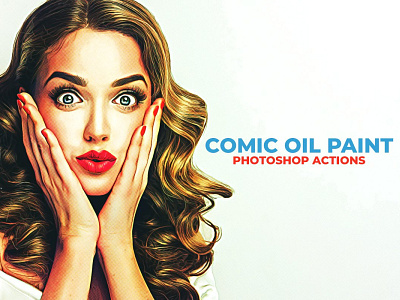 Comic Oil Paint Photoshop Actions