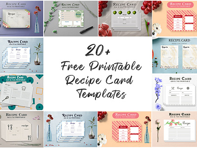 20+ Free Printable Recipe Card Templates