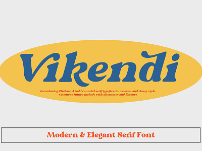 Free Vikendi Serif Font