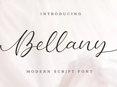 Free Bellany Script Font beauty bestseller branding business calligraphy clean couple elegant fancy feminine fresh gorgeous handlettering handwritten invitation ligature logo minimalist modern photography