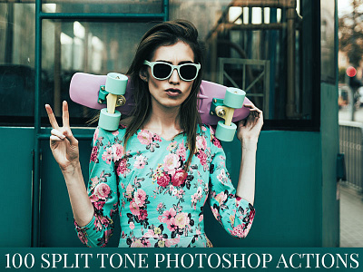 100 Split Tone Photoshop Actions action add on advanced artwork atn image editing image effect photo photo effects photo manipulation photography photoshop