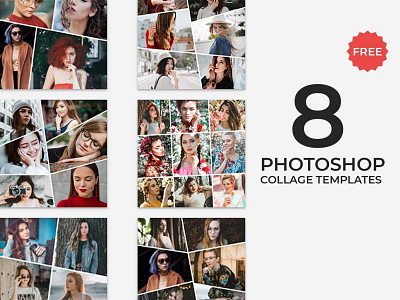 8 Free Photoshop Collage Templates collage creative memories photo templates photographer photoshop professional psd storyboard studio template