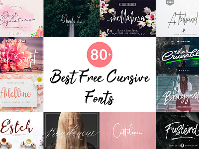 80+ Best Free Cursive Fonts by Faraz Ahmad on Dribbble
