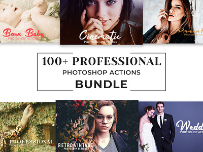 100+ Free Pro Photoshop Actions Bundle art artist aura before after clean clear color correction colorful filters gradient map graphic design model girl music nature one click photographer photography photoshop photoshop action photoshop colors
