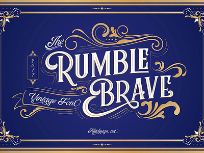 Rumble Brave Display Font For Free