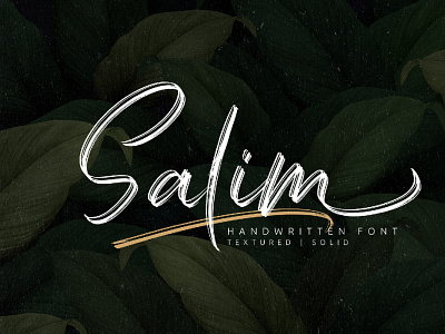 Free Salim Handwritten Font bold clean connected contemporary cool cursive elegant fancy font hand-lettered fonts handmade handwriting handwritten heavy hipster informal marker paint paintbrush painted