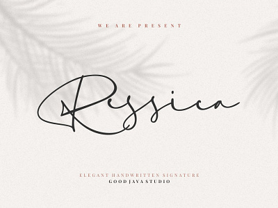 Free Ressica Script Font branding logo handwriting font handwritten font instagram font logo font personal logo photographer logo photography logo redy studio sign style signature font