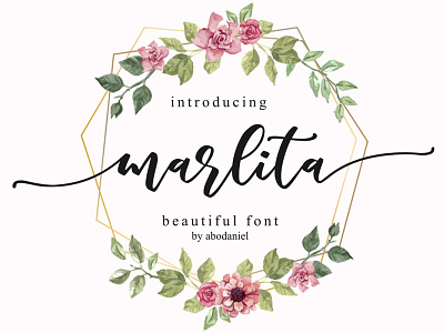 Free Marlita Calligraphy Font branding logo handwriting font handwritten font instagram font logo font personal logo photographer logo photography logo redy studio signature font