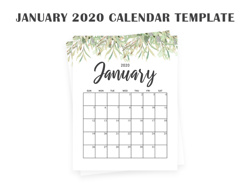 Download Template Kalender 2020 Psd Gratis - Contoh Gambar Template