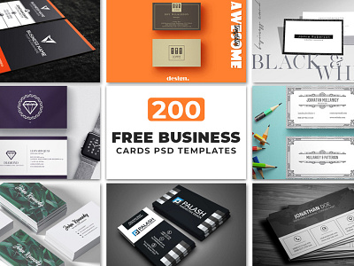 200 Free Business Cards PSD Templates For 2020 agency anchors business business card clean colorful company corporate creative creative business card dark grey design elegant minimal minimalist modern psd business card