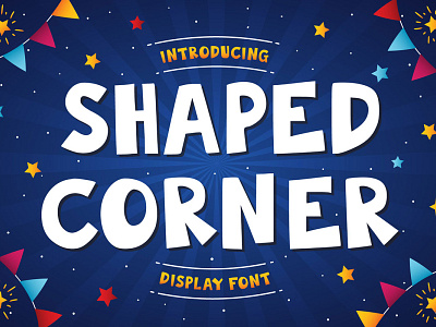 Free Shaped Corner Display Font