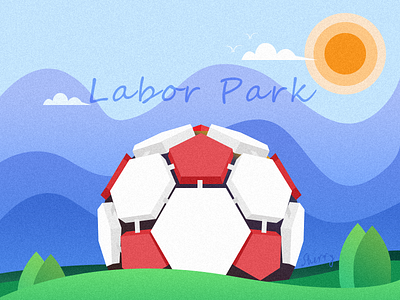 Labor park design illustration