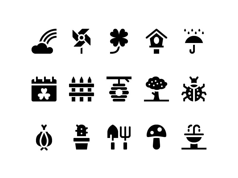 Spring Icons part2 app button download glyph icon iconography iconset interface line spring symbol ui ux