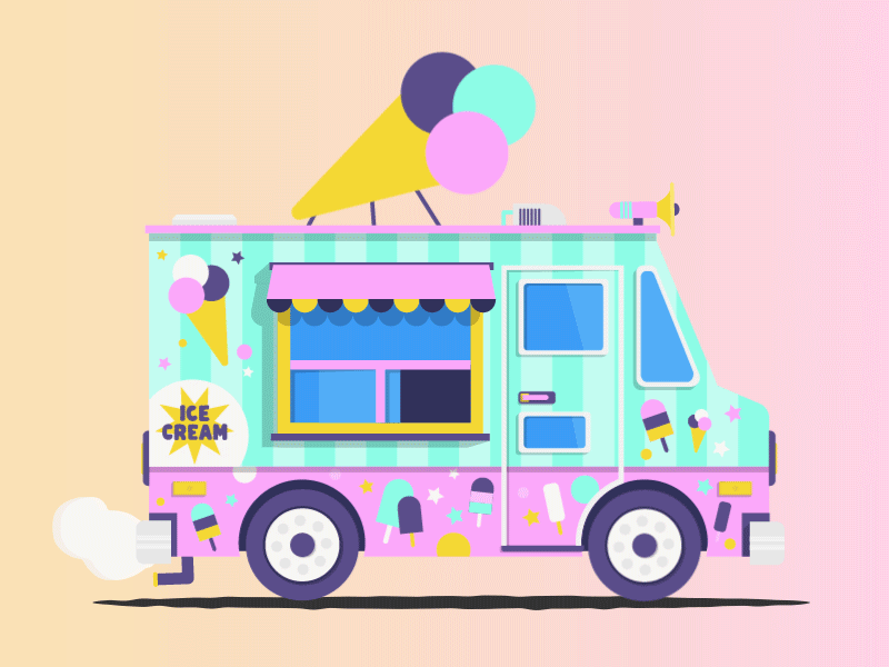  Ice  Cream  Truck by Kinsmen Collective on Dribbble