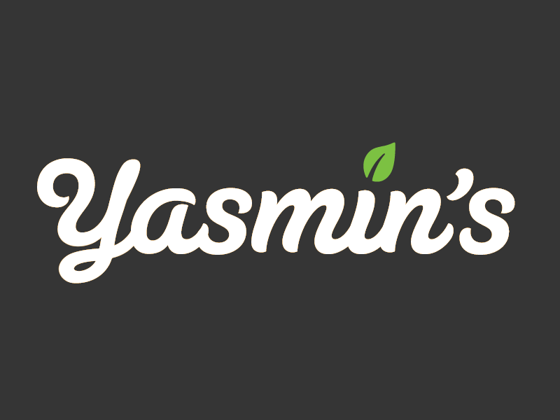 Yasmin's animated logo animation colours design flat food gif graphic logo loop motion vector