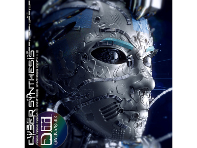 Cyber Synthesis Album Release Now On All Streams! 3d albumcover albumdesign albumrelease ambient c4d cyber cyberpunk illustration photorealistic render type zbrush