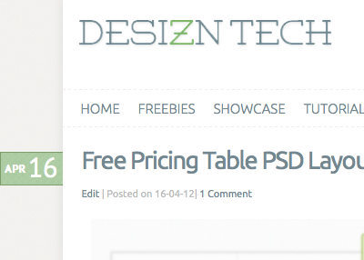 Design Refresh for Desizn Tech blog design web site