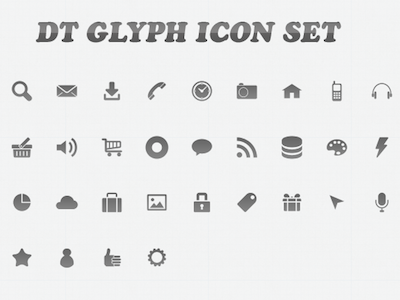 DT Glyph feebies icons