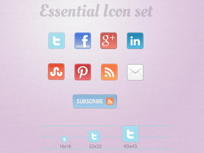 Essential Icon Set
