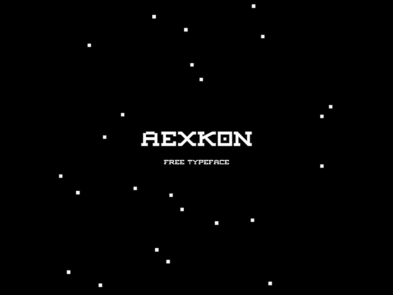 AEXKON | free typeface graphic design free typeface typography font